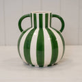 Painted Striped Statement Vase