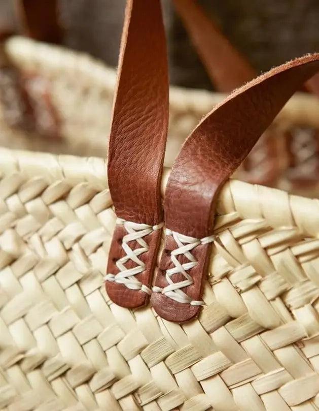French Market Basket - Double Strap Simple