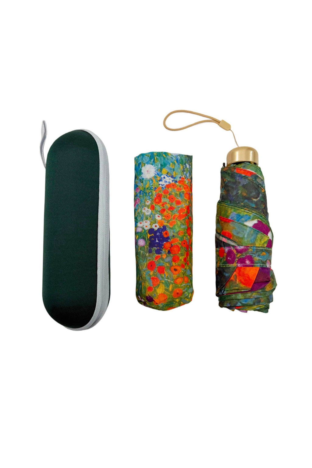 Klimt Flower Garden Umbrella with Travel Case (Mini)