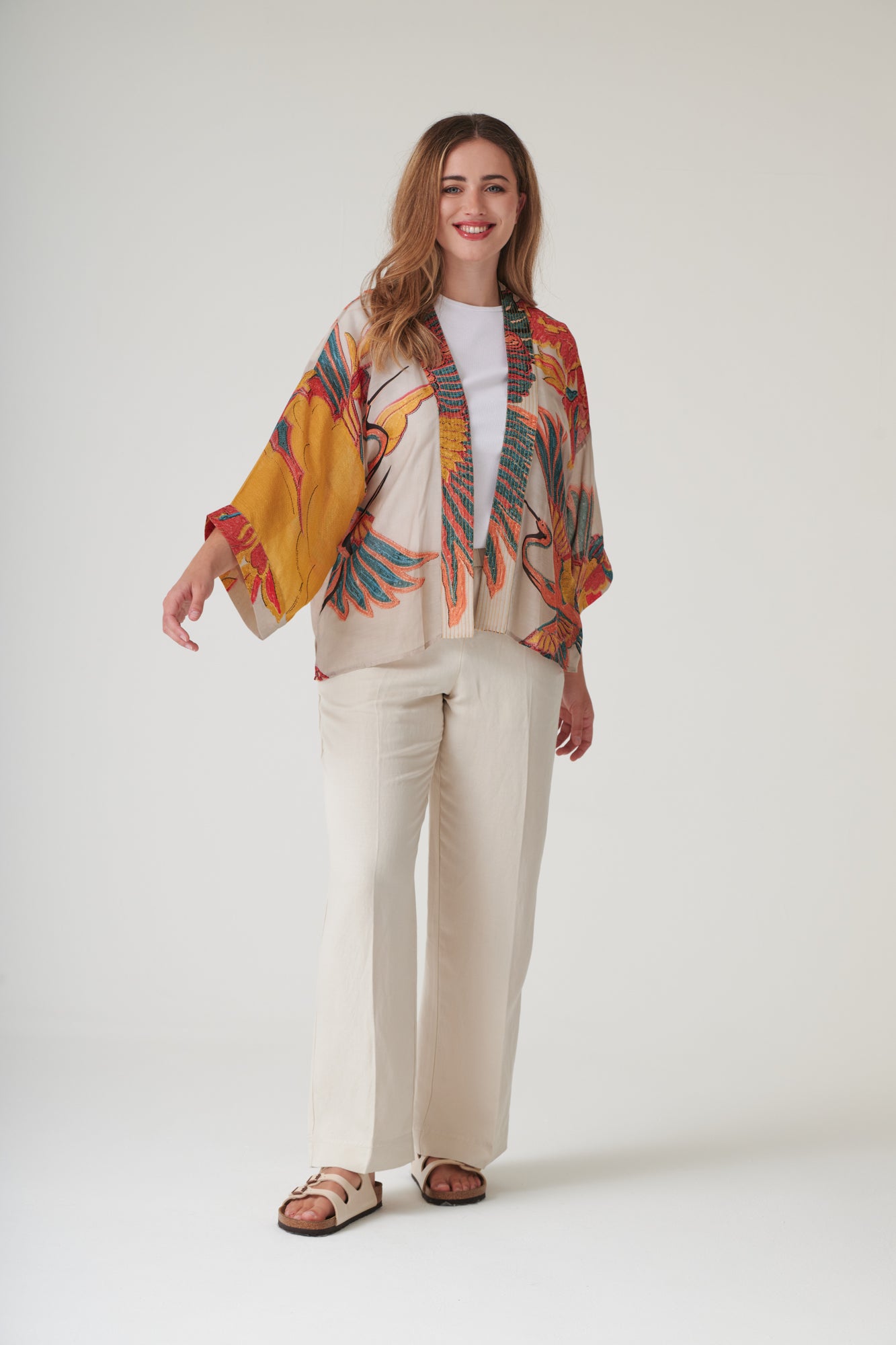 Crane Stone Kimono from One Hundred Stars