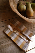 Herb Giant Check Napkin - Mustard