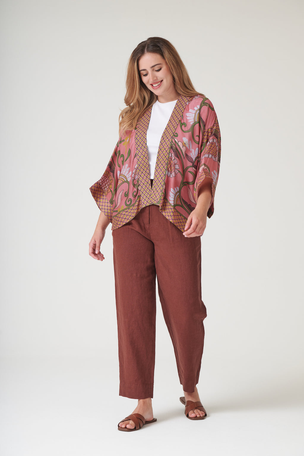 Giant Kantha Dusk Kimono by One Hundred Stars
