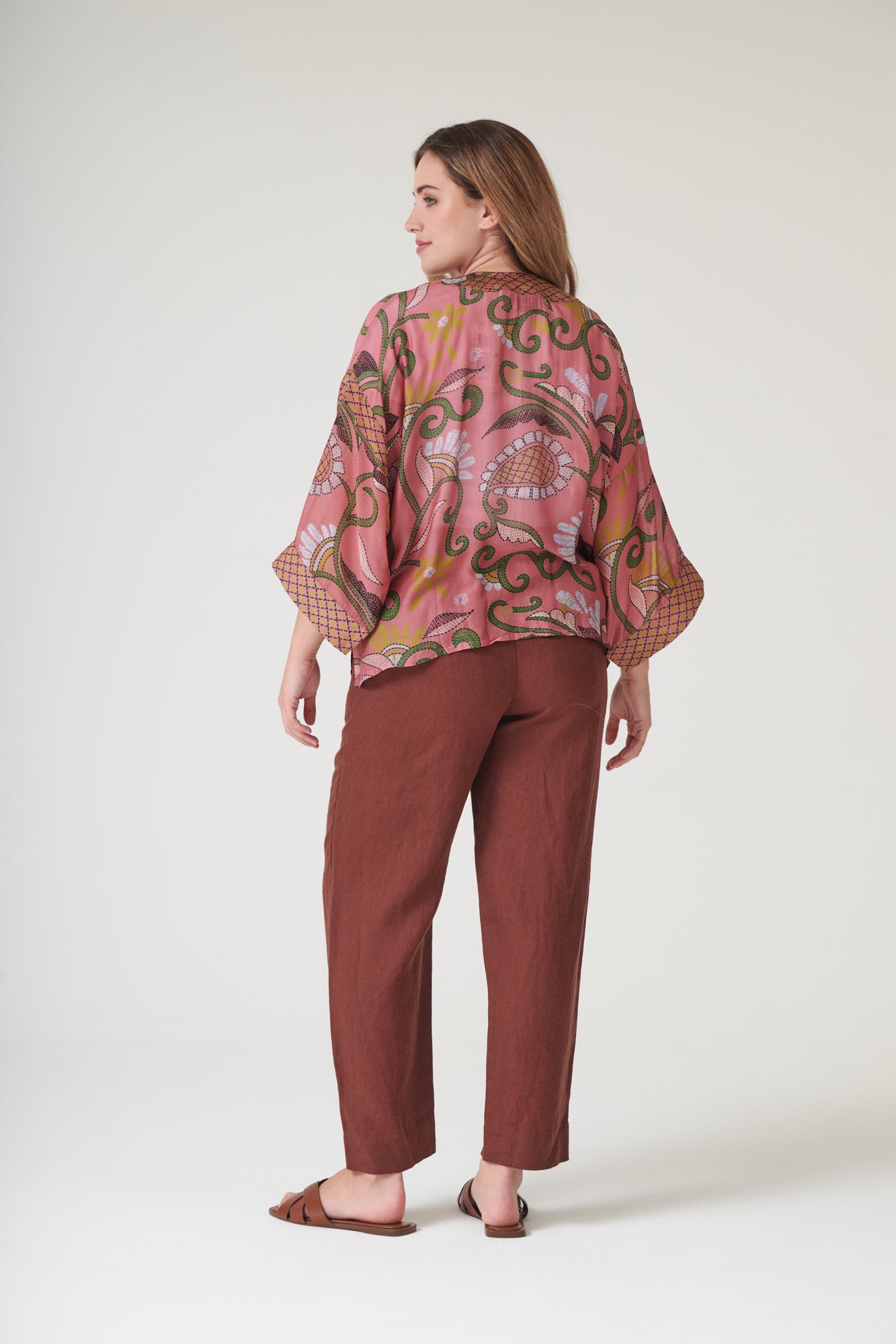 Giant Kantha Dusk Kimono by One Hundred Stars