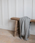 Hallam Basket Weave Throw in Moss