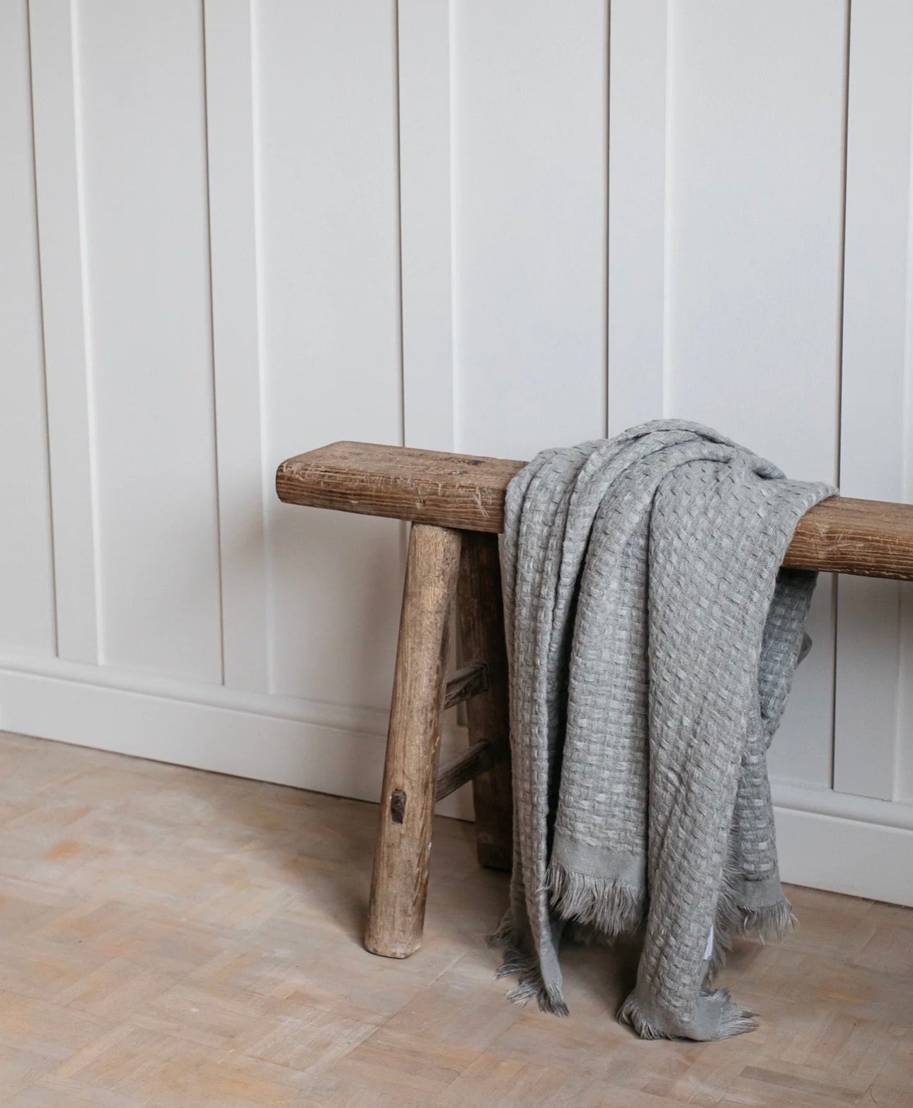Hallam Basket Weave Throw in Moss