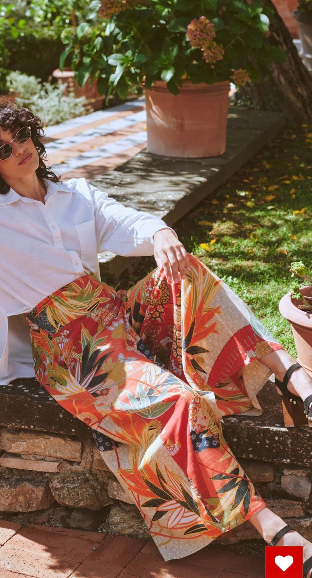 Fans Scarlet Palazzo Pants by One Hundred Stars
