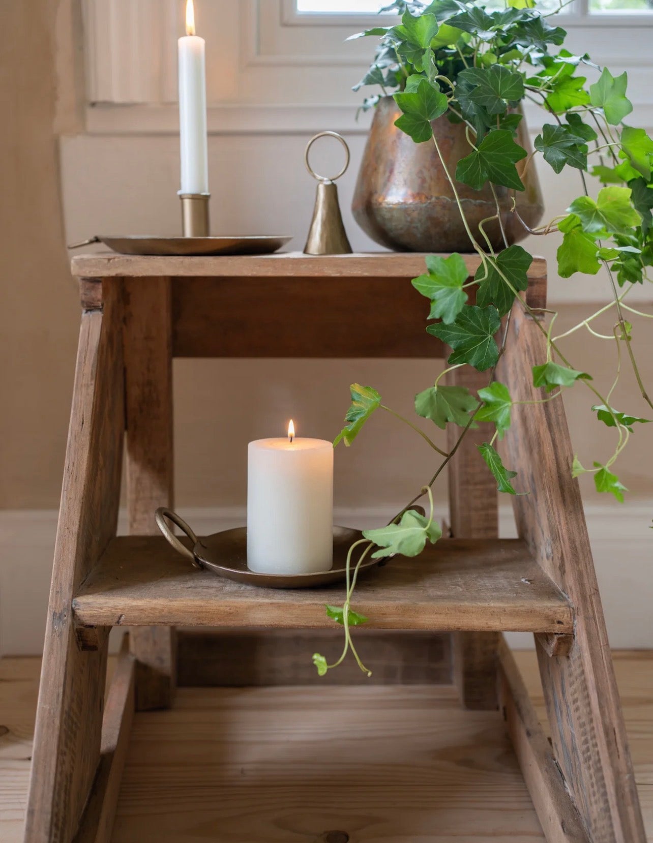 Forged Round Candle Plate