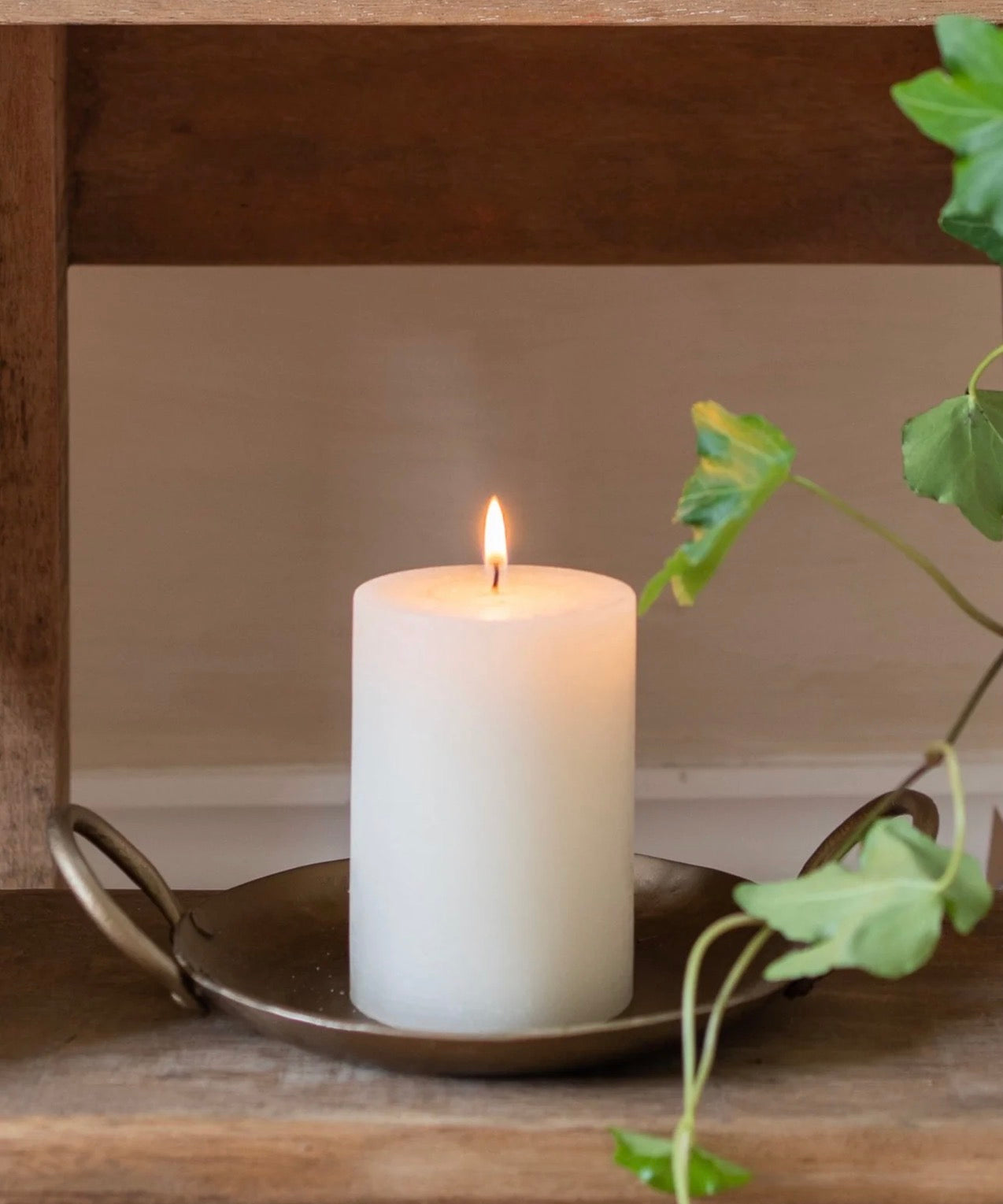 Forged Round Candle Plate