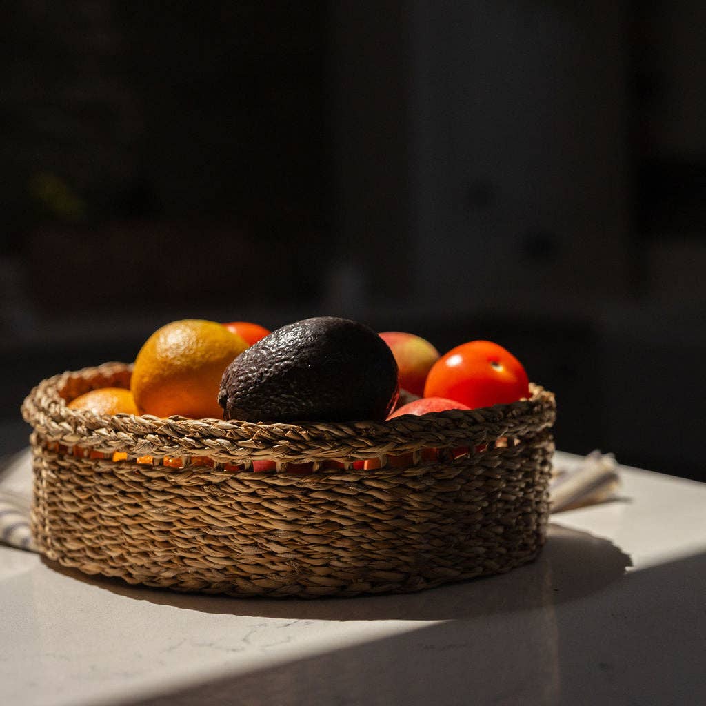 The Halda Seagrass Oval Tabletop Trays