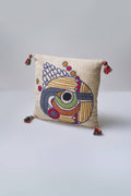 Embroidered Abstract Design Cushion