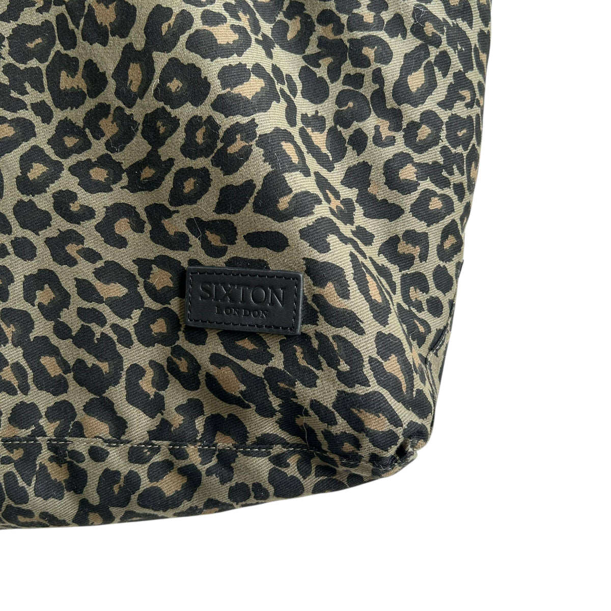 Weekend large tote bag - Green Leopard print