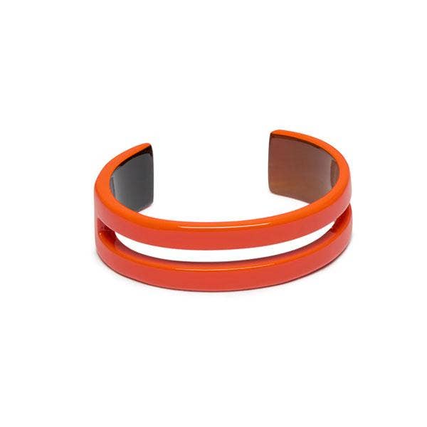 Orange horn Cuff Bracelet bangle jewellery mothers day gift