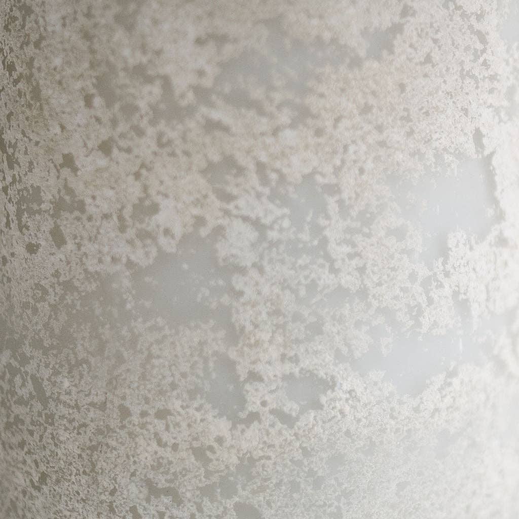 Imani Rustic Cream Finished Glass Vase