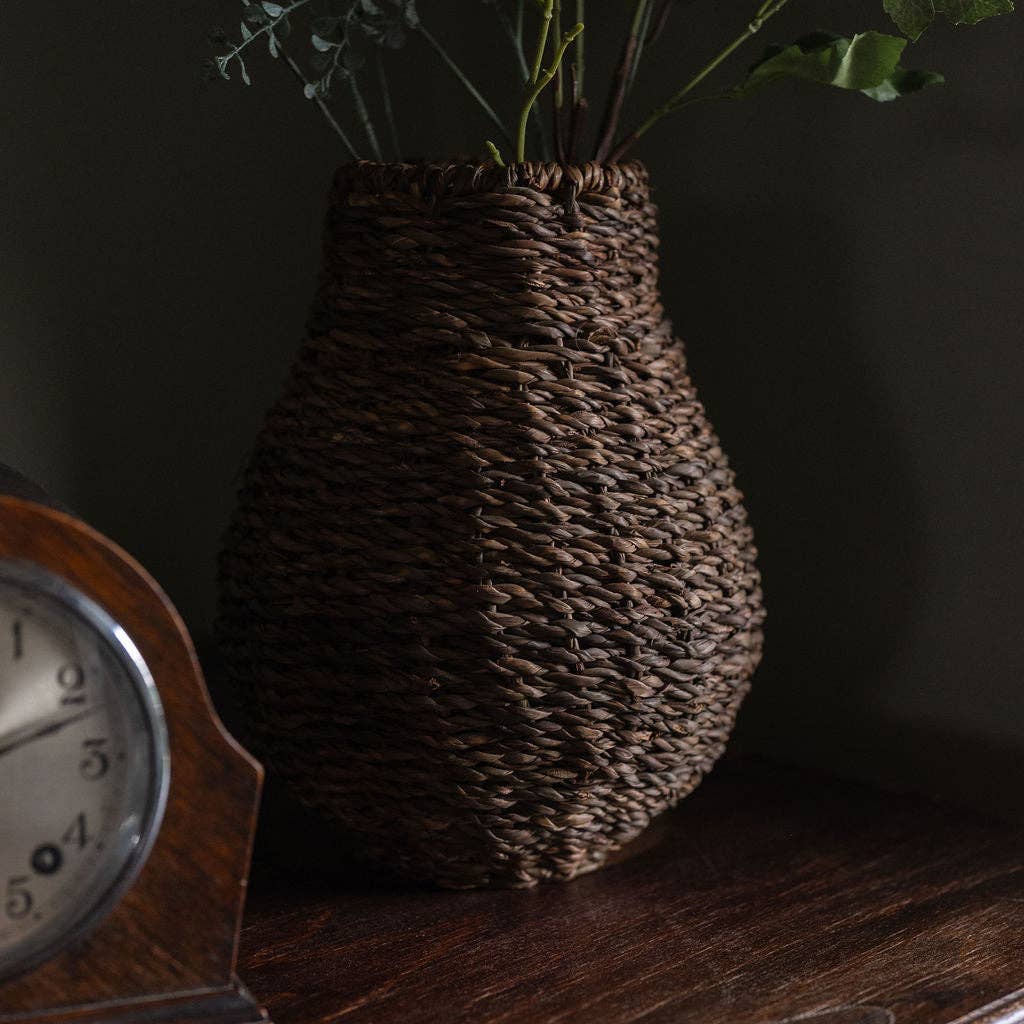 Jamalaya, Wire Framed Seagrass Vase