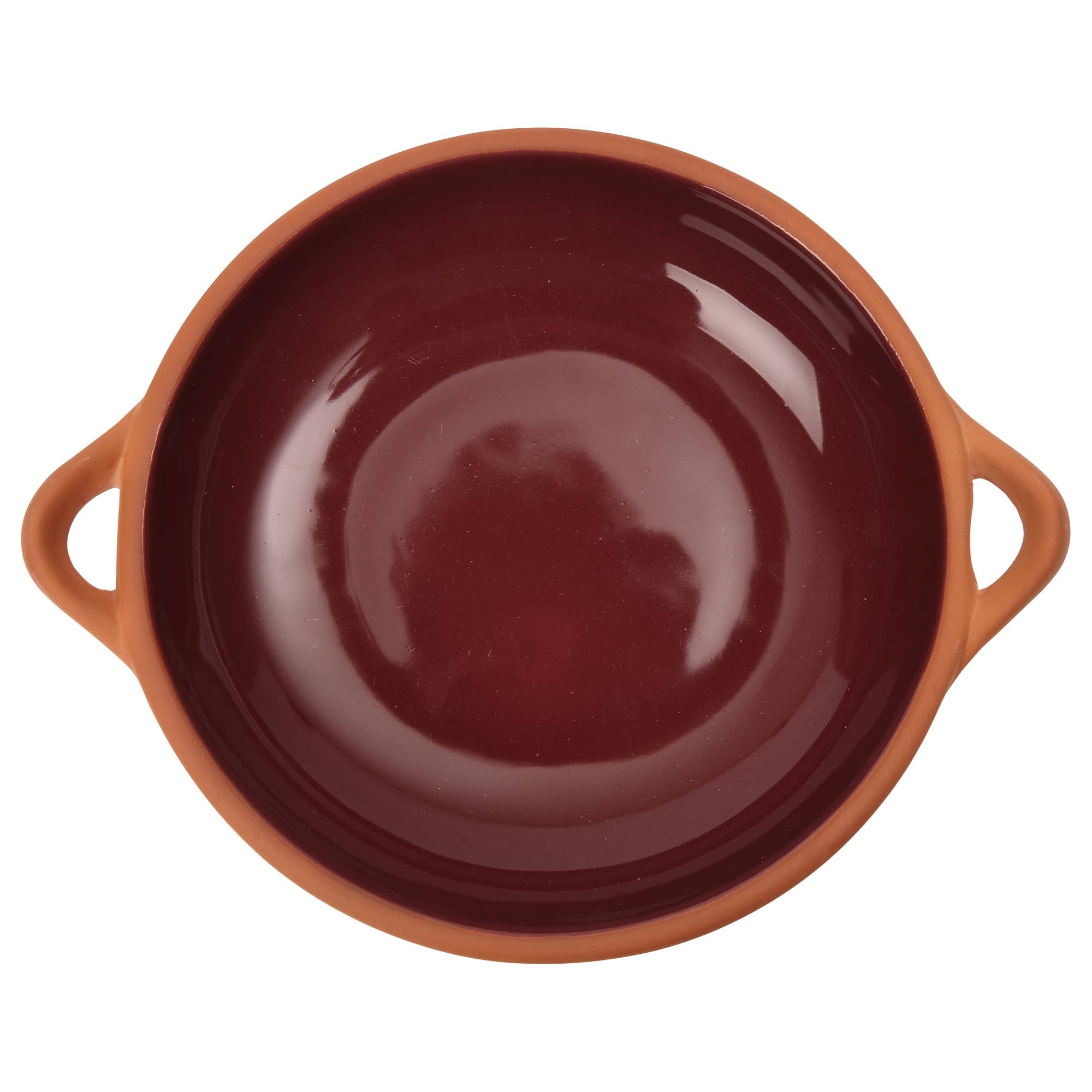 Large Berry Glazed Terracotta Tapas Dish