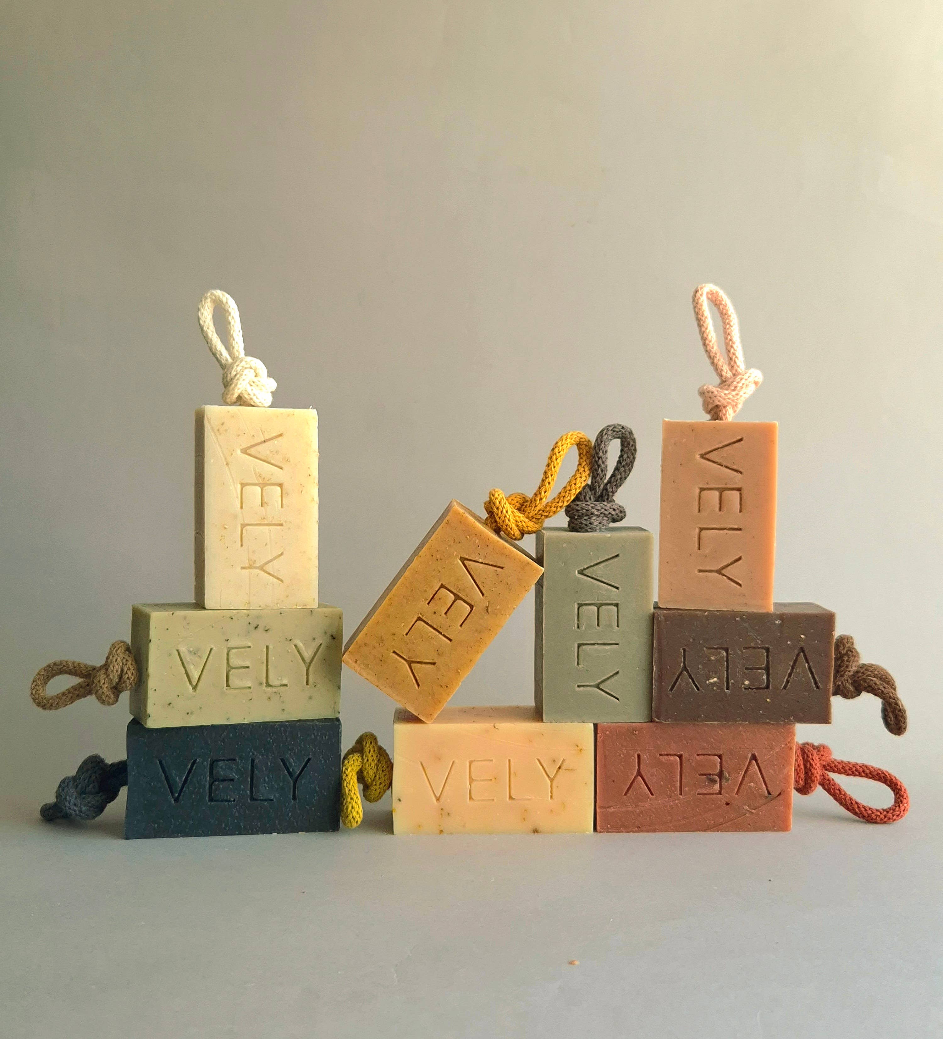 Natural Handmade Soap On A Rope "Sea Meditation" 