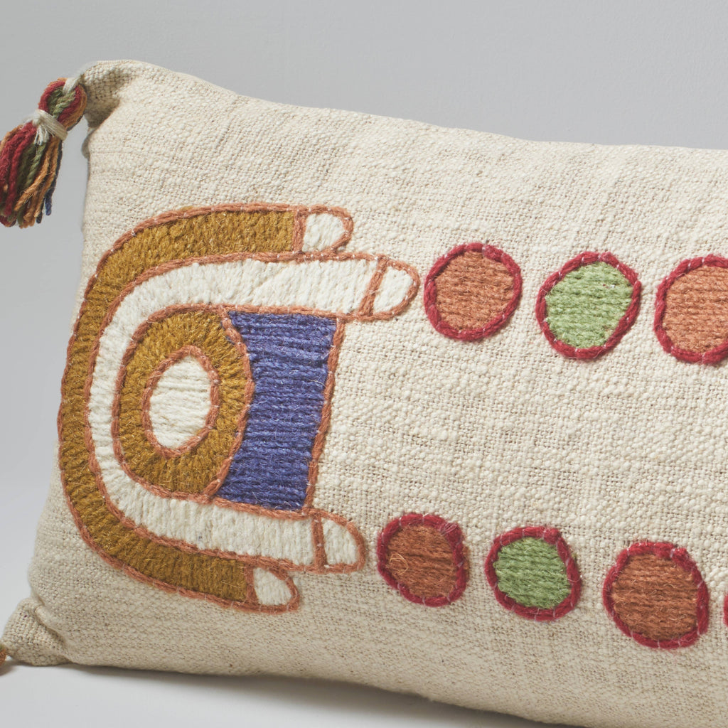 Symmetry Bloom Embroidered Cushion