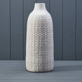 Tall White Ceramic Vase