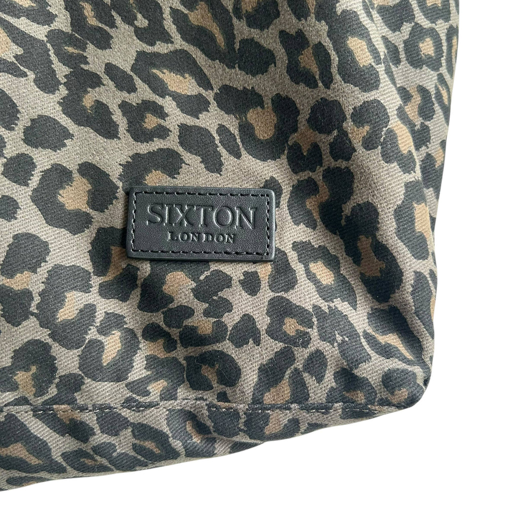 Weekend large tote bag - Grey Leopard print