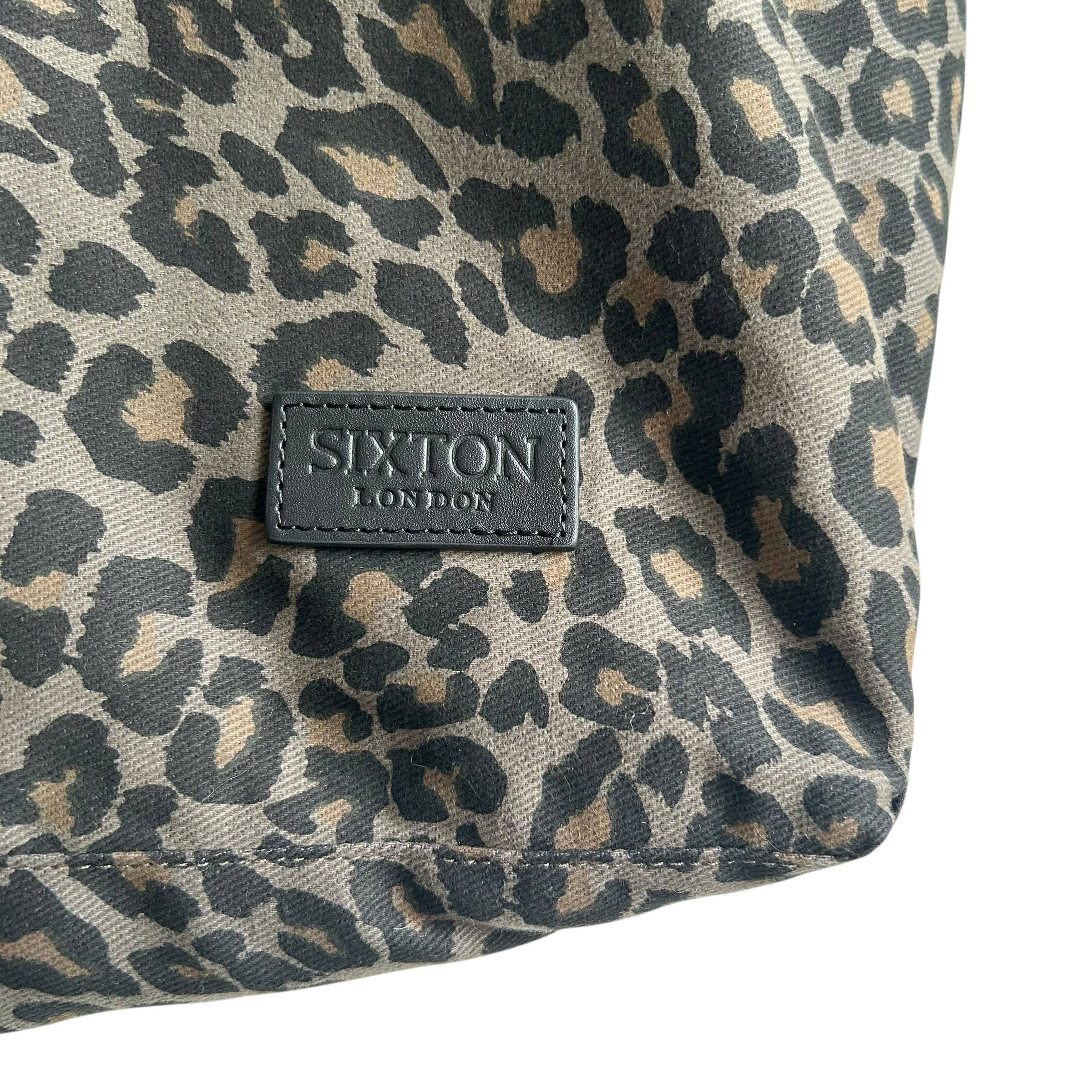 Weekend large tote bag - Grey Leopard print