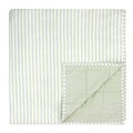 Hebden Quilted Stripe Cotton Bedspread Eucalyptus/Bay Green