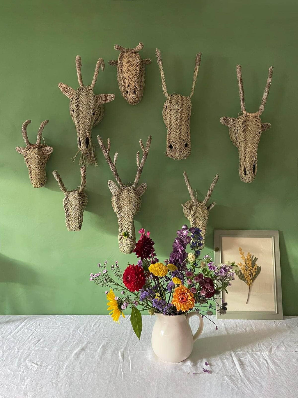 Woven Animal Head, Gazelle