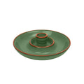 Sintra Glazed Terracotta Olive Dish - Green