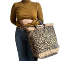 Clovelly backpack  - sand leopard print