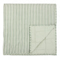 Hebden Quilted Stripe 100% Cotton Bedspread Forest/Bay Green