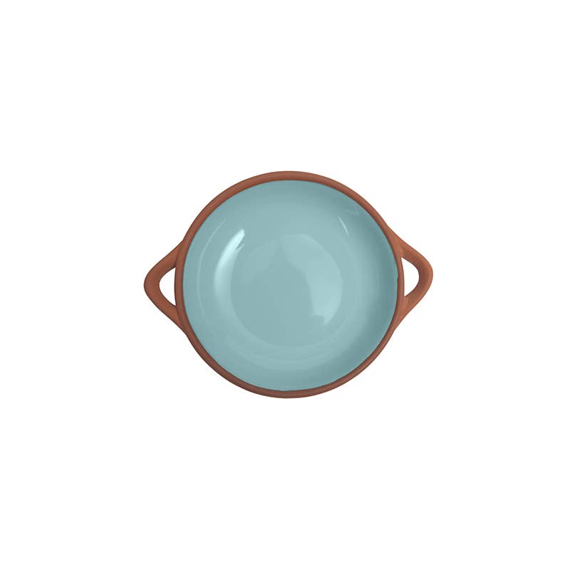 Sintra Small Glazed Terracotta Tapas Dish - Duck Egg Blue