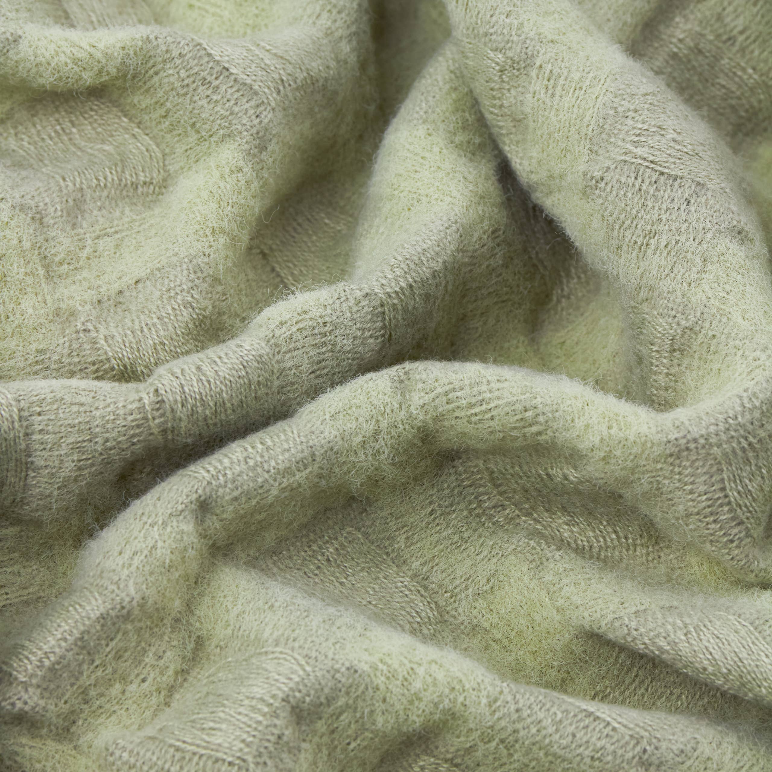 Walton Waffle Fringed Throw Sage