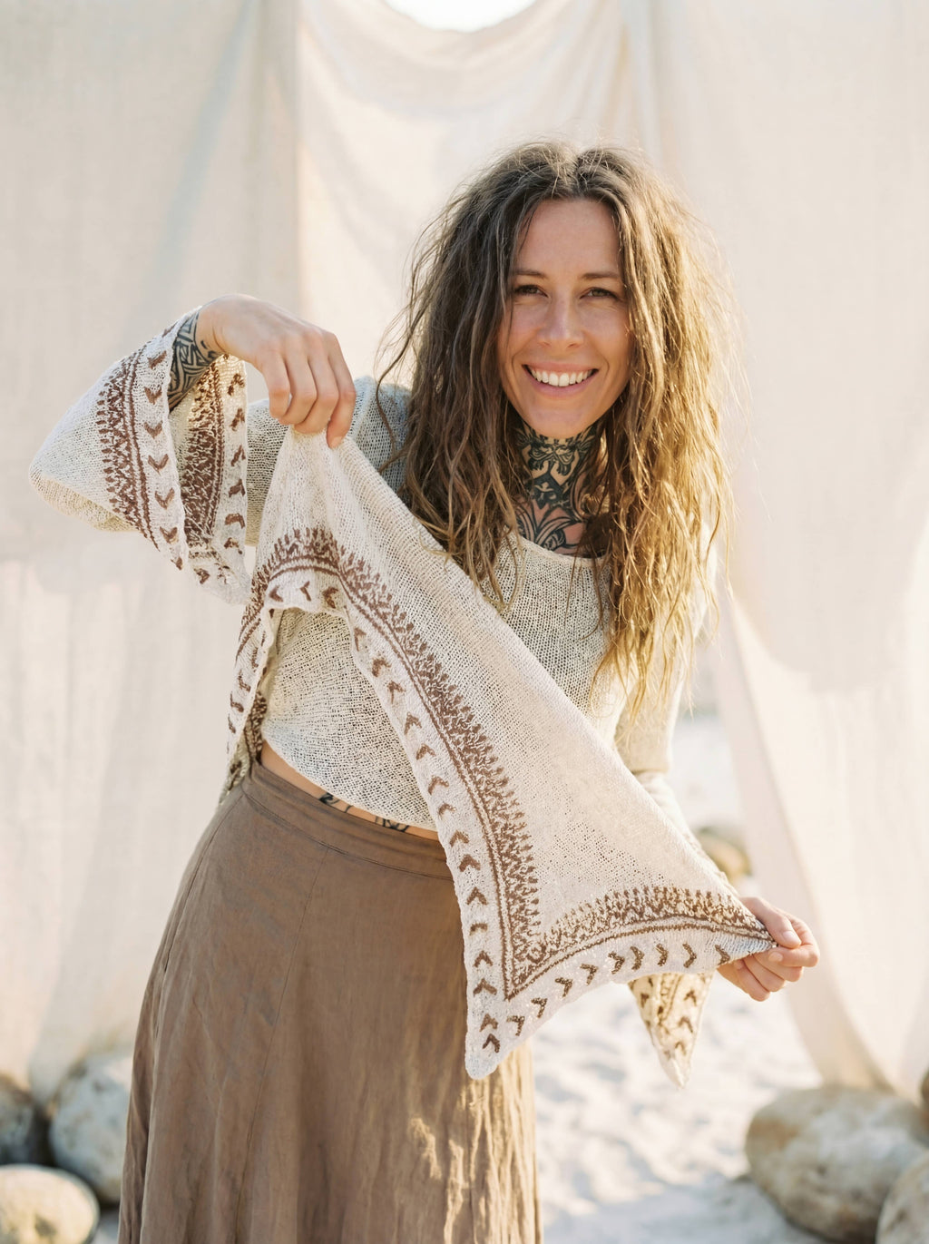 Festival Boho Top, Peplum Blouse, Block Print Summer Top