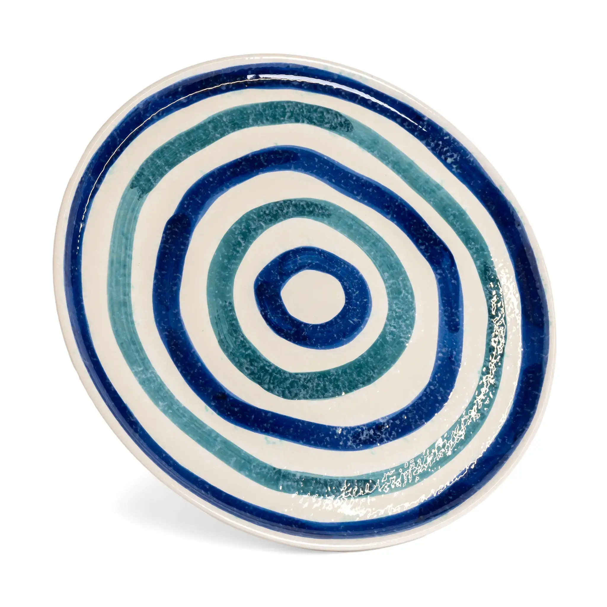 Round Serving Platter Waves