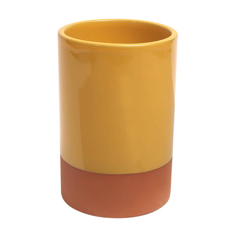 Sintra Glazed Terracotta Wine Cooler - Ochre