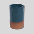 Sintra Glazed Terracotta Wine Cooler - Ink Blue
