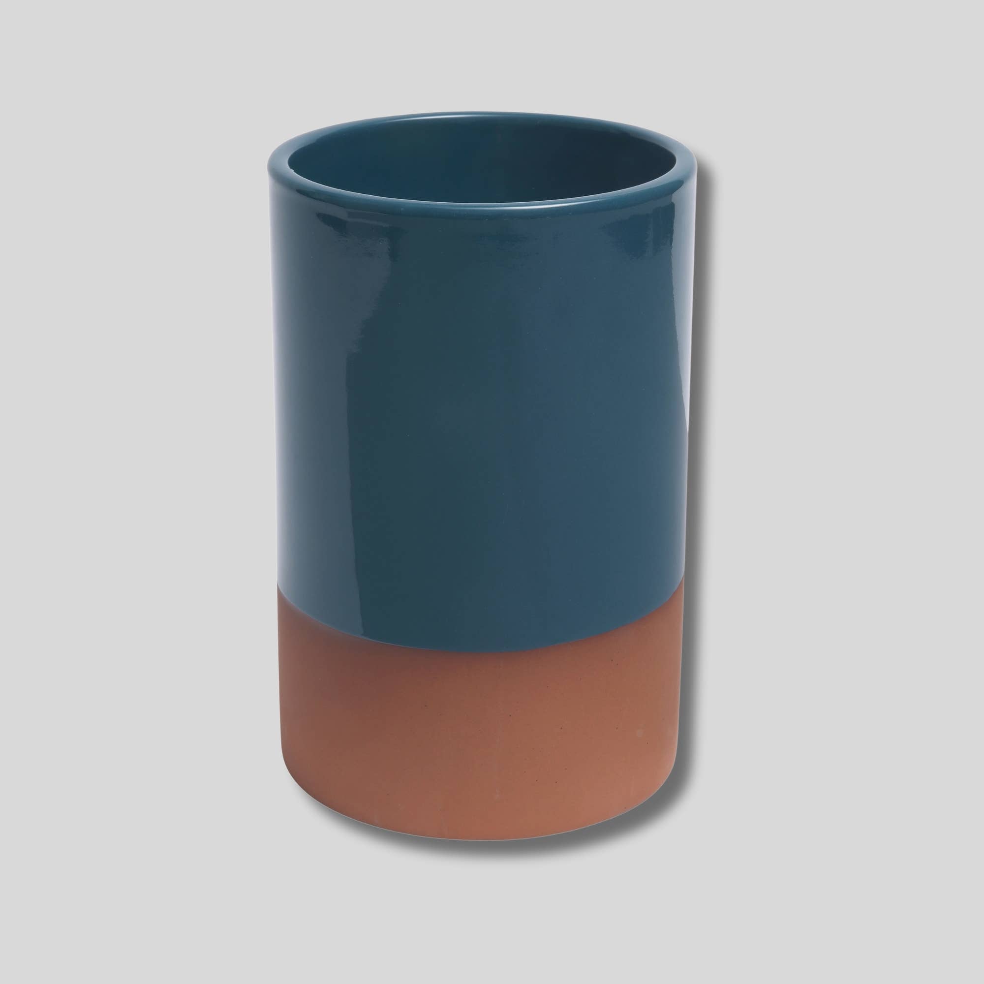 Sintra Glazed Terracotta Wine Cooler - Ink Blue