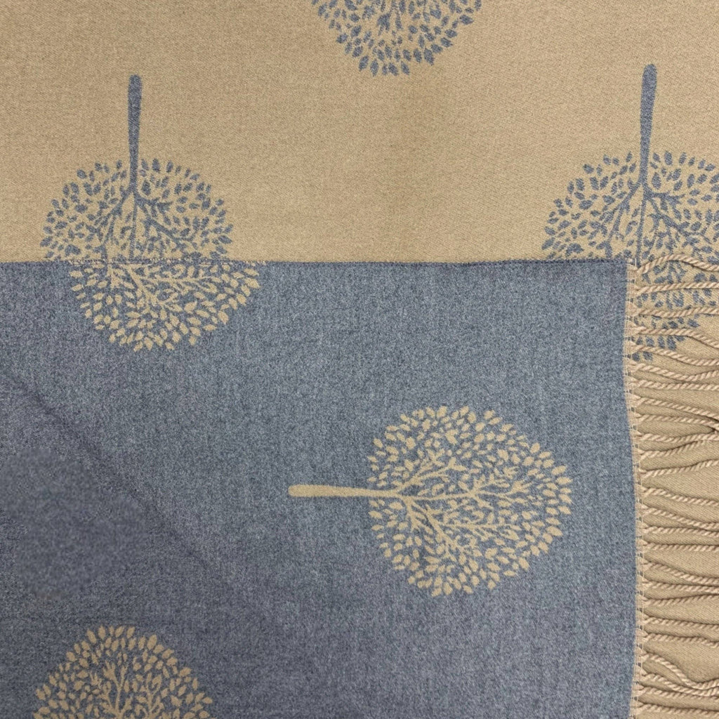 Tree of Life Print Cashmere Blend Winter Scarf