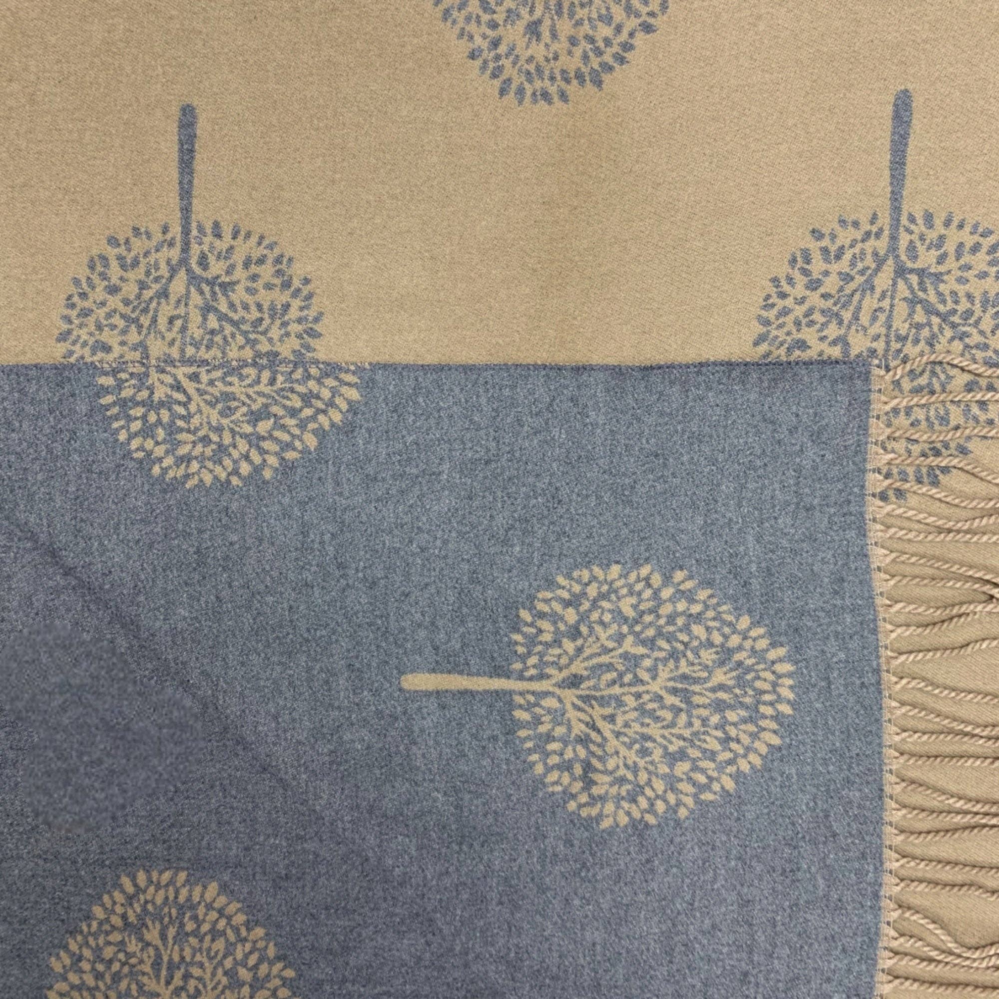 Tree of Life Print Cashmere Blend Winter Scarf