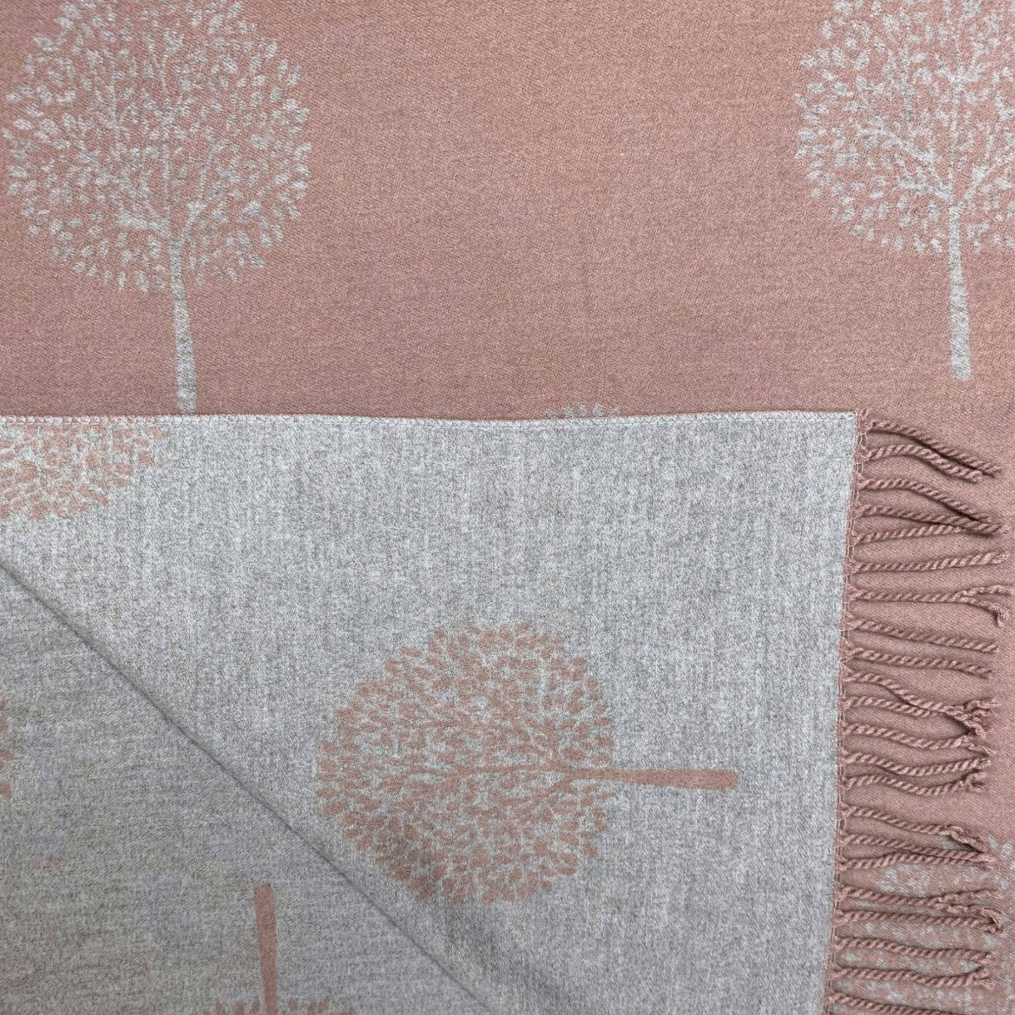Tree of Life Print Cashmere Blend Winter Scarf