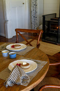 Henrietta Reversible Placemat Set of 4 - Earth Brown