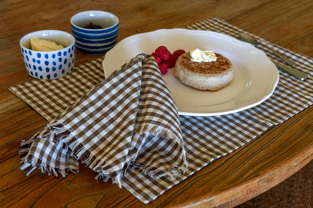 Henrietta Reversible Placemat Set of 4 - Earth Brown