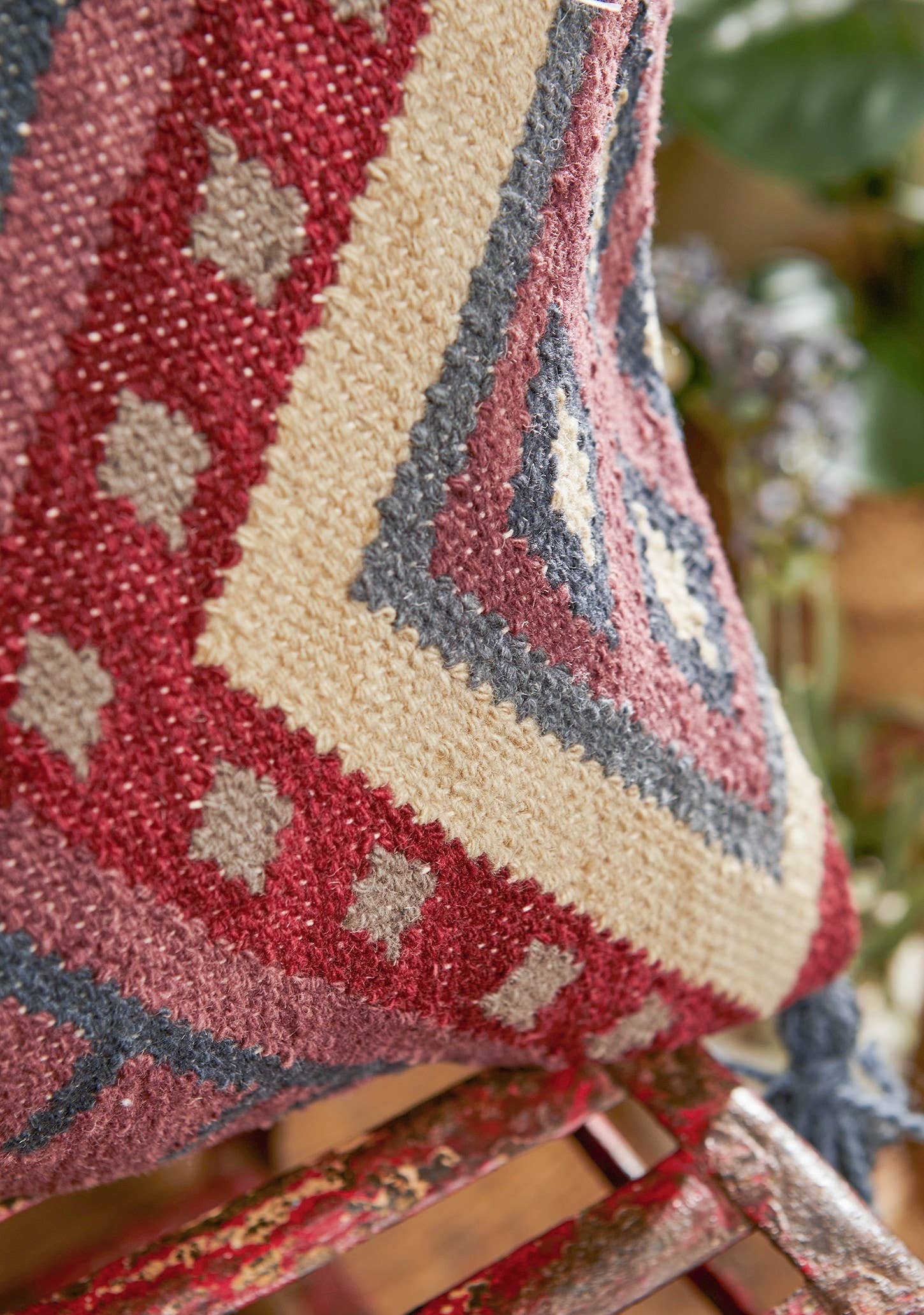Izmir Hand Woven Wool/cotton Kilim Cushion