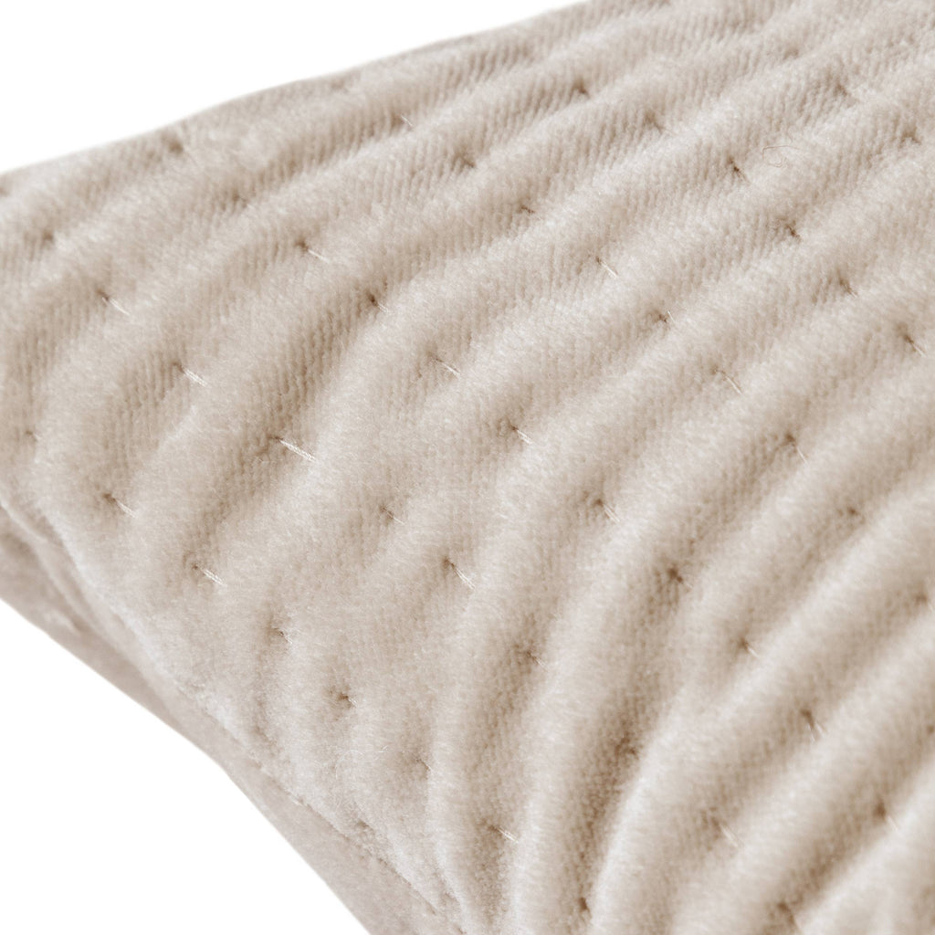 Haze Embroidered Cushion Quartz