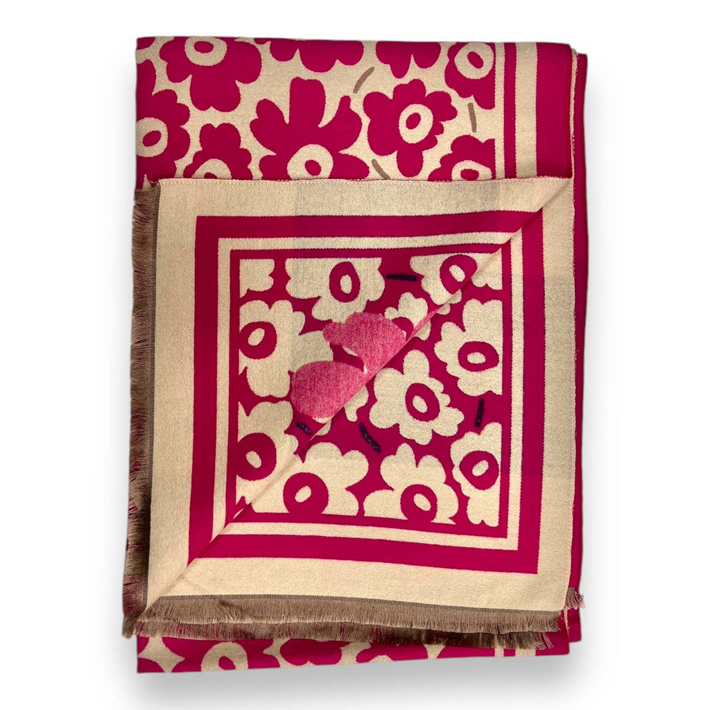 Beautiful Super reversible  Flower Scarf