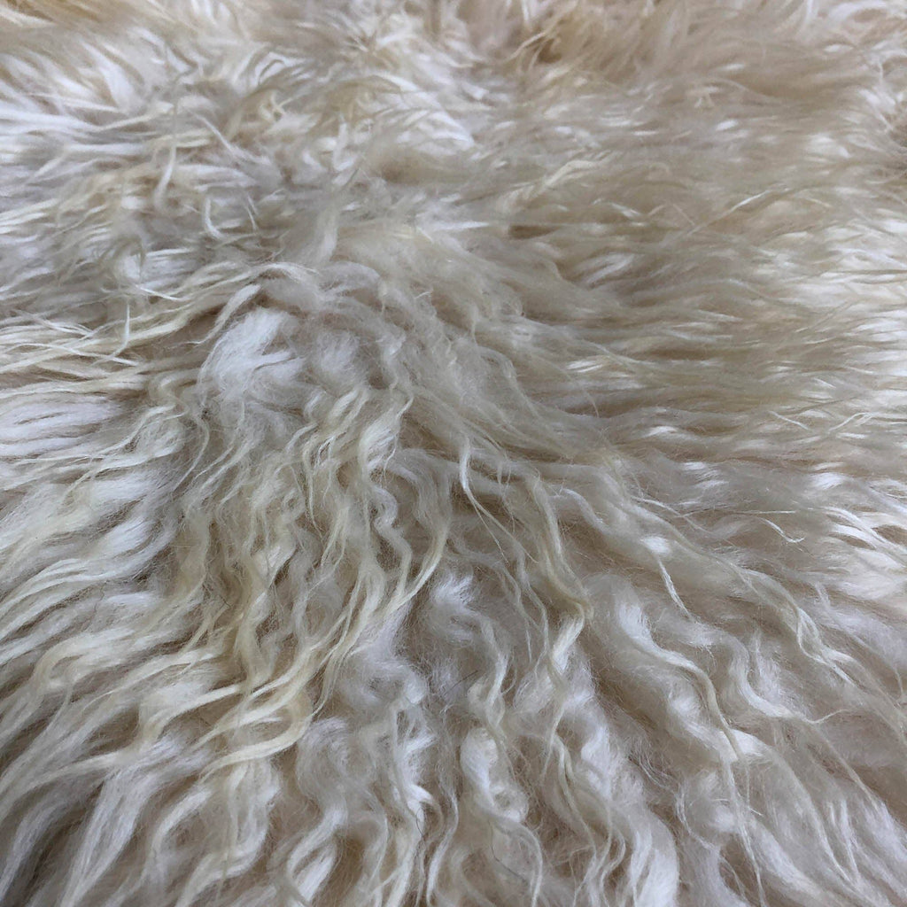 Icelandic Curly White Sheepskin Rug 100%