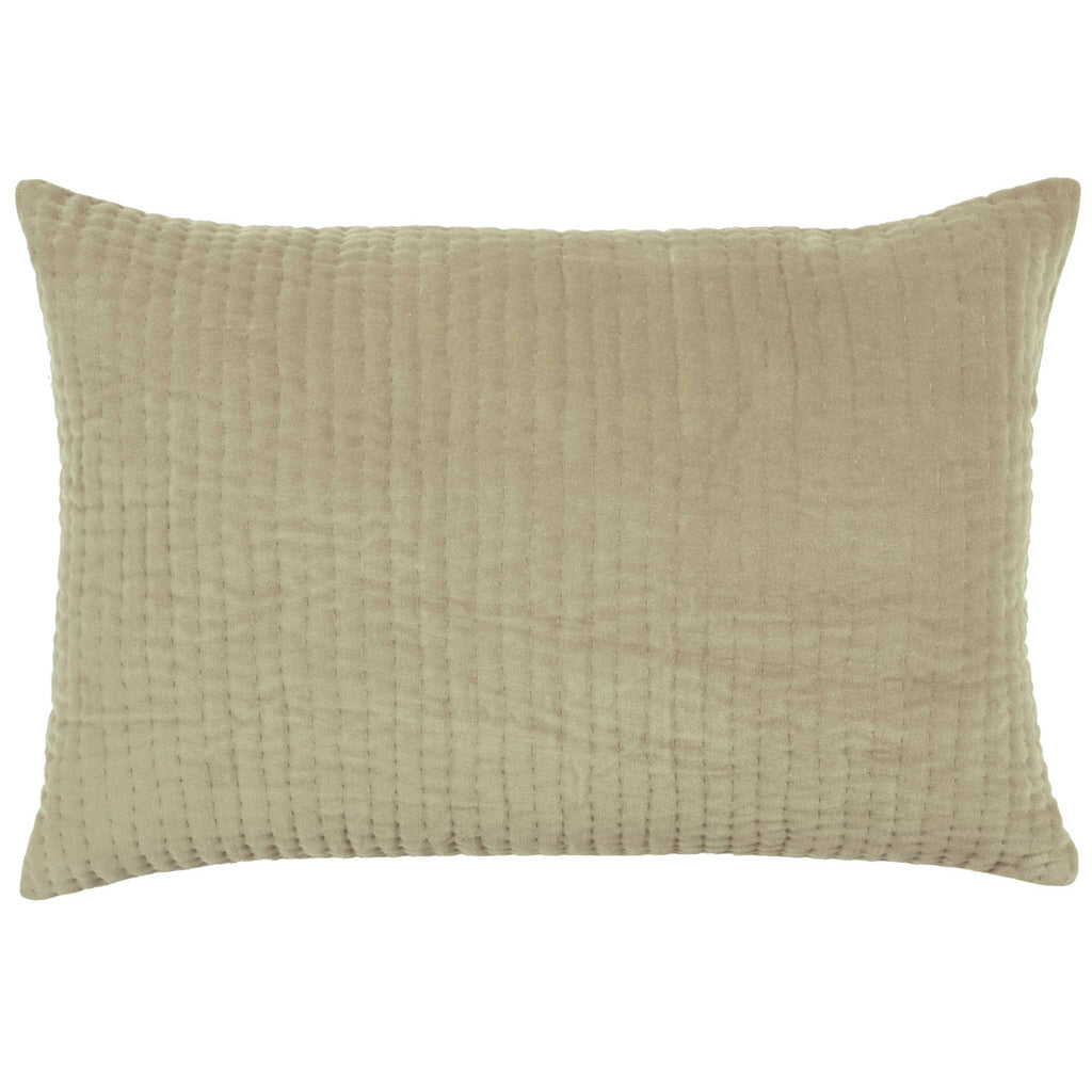 Haze Embroidered Cushion Quartz