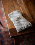 Manor Stripe Napkin Set of 4 Navy