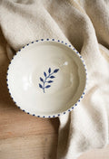 Hand Painted Botanic Snack Bowl - Ink