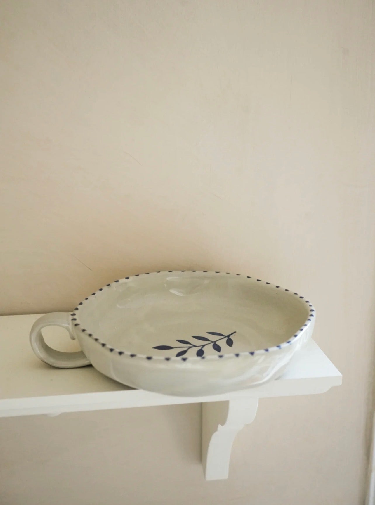 Hand Painted Botanic Dish - Ink
